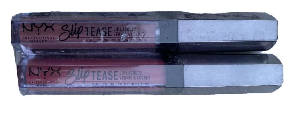 NYX Slip Tease Full Lip Lacquer STLL07 08 Rosy Outlook Motel Dreams Lot Of 2 New